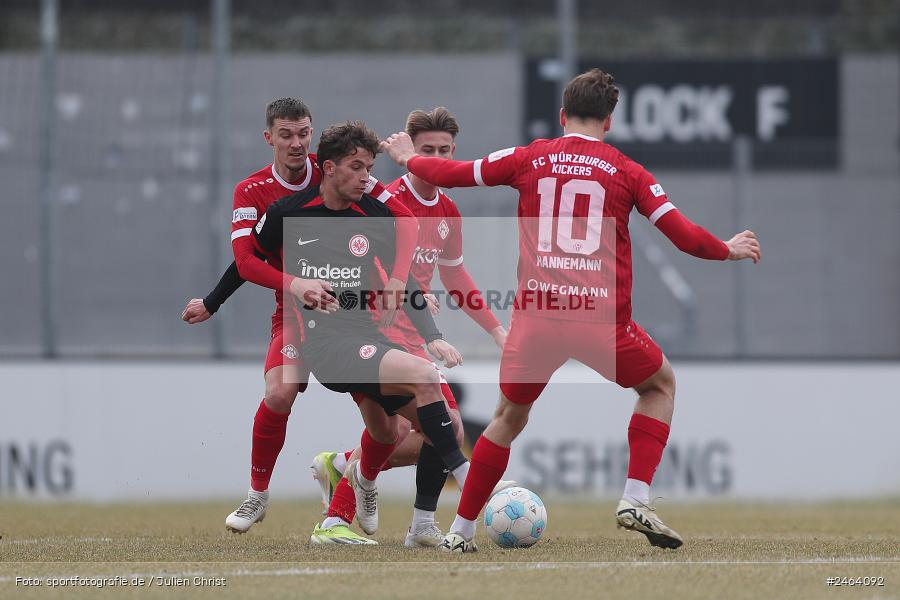 Ahorn Camp Sportpark, Dreieich-Sprendlingen, 07.02.2025, sport, action, BFV, Fussball, Regional-FS, Regionalliga Südwest, Regionalliga Bayern, FWK, SGE, FC Würzburger Kickers, Eintracht Frankfurt U21 - Bild-ID: 2464092