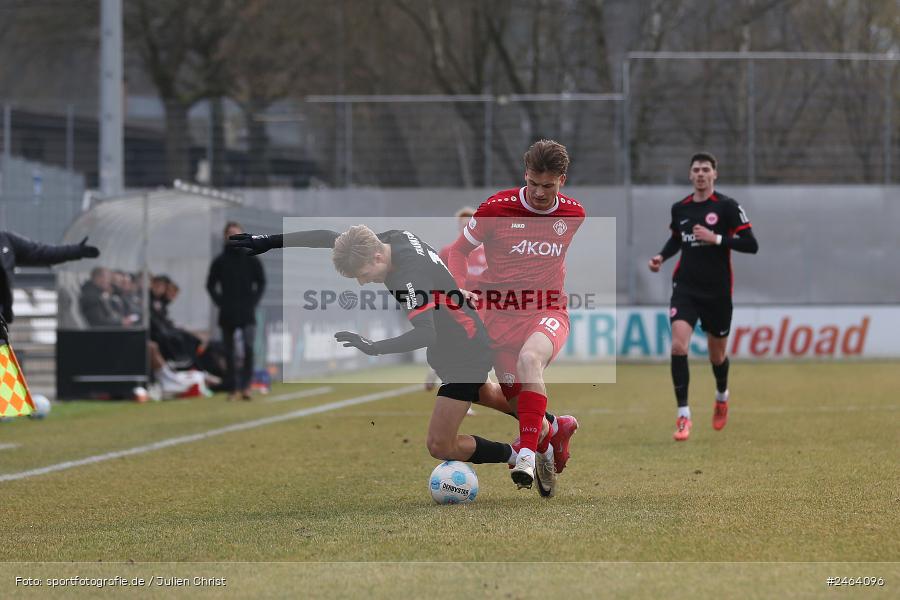 Ahorn Camp Sportpark, Dreieich-Sprendlingen, 07.02.2025, sport, action, BFV, Fussball, Regional-FS, Regionalliga Südwest, Regionalliga Bayern, FWK, SGE, FC Würzburger Kickers, Eintracht Frankfurt U21 - Bild-ID: 2464096