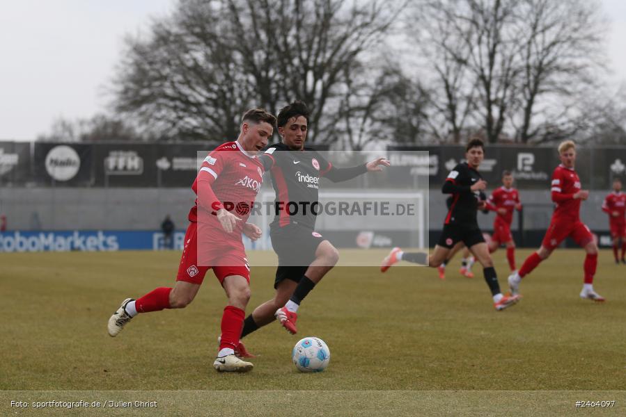 Ahorn Camp Sportpark, Dreieich-Sprendlingen, 07.02.2025, sport, action, BFV, Fussball, Regional-FS, Regionalliga Südwest, Regionalliga Bayern, FWK, SGE, FC Würzburger Kickers, Eintracht Frankfurt U21 - Bild-ID: 2464097