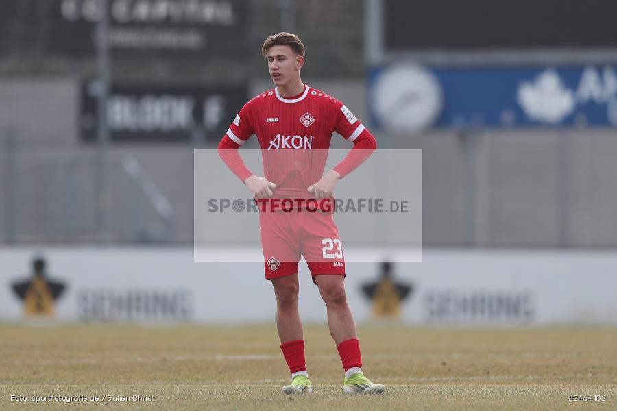 Ahorn Camp Sportpark, Dreieich-Sprendlingen, 07.02.2025, sport, action, BFV, Fussball, Regional-FS, Regionalliga Südwest, Regionalliga Bayern, FWK, SGE, FC Würzburger Kickers, Eintracht Frankfurt U21 - Bild-ID: 2464102