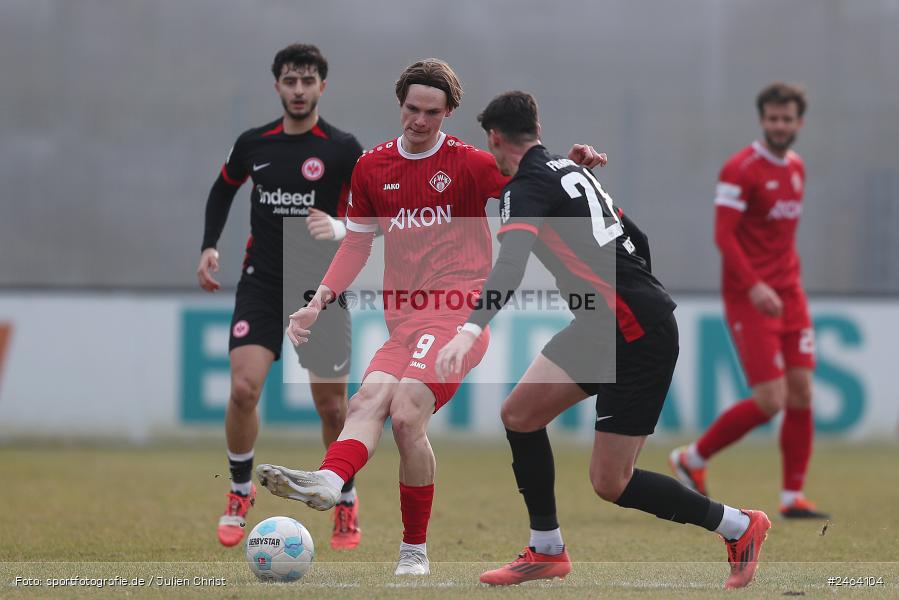 Ahorn Camp Sportpark, Dreieich-Sprendlingen, 07.02.2025, sport, action, BFV, Fussball, Regional-FS, Regionalliga Südwest, Regionalliga Bayern, FWK, SGE, FC Würzburger Kickers, Eintracht Frankfurt U21 - Bild-ID: 2464104