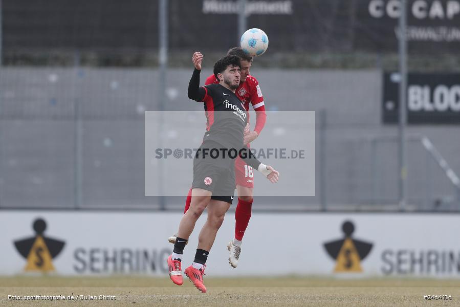 Ahorn Camp Sportpark, Dreieich-Sprendlingen, 07.02.2025, sport, action, BFV, Fussball, Regional-FS, Regionalliga Südwest, Regionalliga Bayern, FWK, SGE, FC Würzburger Kickers, Eintracht Frankfurt U21 - Bild-ID: 2464106 Ahorn Camp Sportpark, Dreieich-Sprendlingen, 07.02.2025, sport, action, BFV, Fussball, Regional-FS, Regionalliga Südwest, Regionalliga Bayern, FWK, SGE, FC Würzburger Kickers, Eintracht Frankfurt U21 - Bild-ID: 2464106