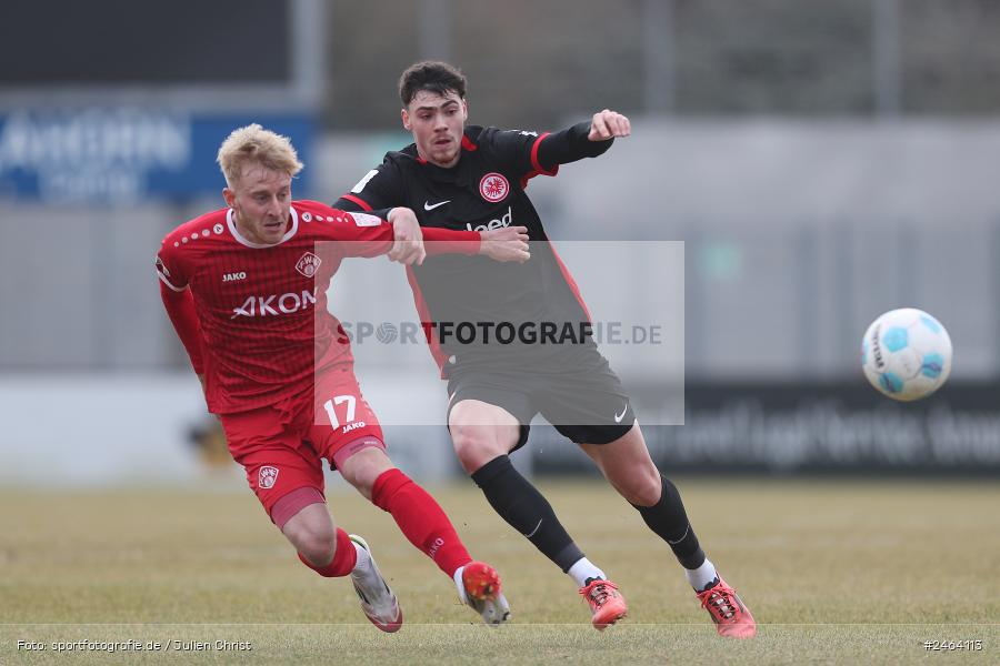 Ahorn Camp Sportpark, Dreieich-Sprendlingen, 07.02.2025, sport, action, BFV, Fussball, Regional-FS, Regionalliga Südwest, Regionalliga Bayern, FWK, SGE, FC Würzburger Kickers, Eintracht Frankfurt U21 - Bild-ID: 2464113 Ahorn Camp Sportpark, Dreieich-Sprendlingen, 07.02.2025, sport, action, BFV, Fussball, Regional-FS, Regionalliga Südwest, Regionalliga Bayern, FWK, SGE, FC Würzburger Kickers, Eintracht Frankfurt U21 - Bild-ID: 2464113
