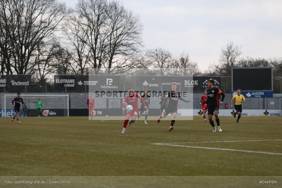 sport, action, SGE, Regionalliga Südwest, Regionalliga Bayern, Regional-FS, Fussball, FWK, FC Würzburger Kickers, Eintracht Frankfurt U21, Dreieich-Sprendlingen, BFV, Ahorn Camp Sportpark, 07.02.2025 - Bild-ID: 2464134 sport, action, SGE, Regionalliga Südwest, Regionalliga Bayern, Regional-FS, Fussball, FWK, FC Würzburger Kickers, Eintracht Frankfurt U21, Dreieich-Sprendlingen, BFV, Ahorn Camp Sportpark, 07.02.2025 - Bild-ID: 2464134