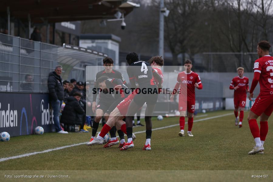 sport, action, SGE, Regionalliga Südwest, Regionalliga Bayern, Regional-FS, Fussball, FWK, FC Würzburger Kickers, Eintracht Frankfurt U21, Dreieich-Sprendlingen, BFV, Ahorn Camp Sportpark, 07.02.2025 - Bild-ID: 2464137 sport, action, SGE, Regionalliga Südwest, Regionalliga Bayern, Regional-FS, Fussball, FWK, FC Würzburger Kickers, Eintracht Frankfurt U21, Dreieich-Sprendlingen, BFV, Ahorn Camp Sportpark, 07.02.2025 - Bild-ID: 2464137