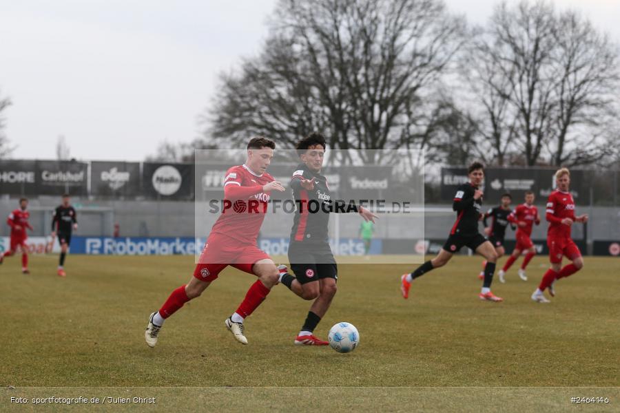 sport, action, SGE, Regionalliga Südwest, Regionalliga Bayern, Regional-FS, Fussball, FWK, FC Würzburger Kickers, Eintracht Frankfurt U21, Dreieich-Sprendlingen, BFV, Ahorn Camp Sportpark, 07.02.2025 - Bild-ID: 2464146 sport, action, SGE, Regionalliga Südwest, Regionalliga Bayern, Regional-FS, Fussball, FWK, FC Würzburger Kickers, Eintracht Frankfurt U21, Dreieich-Sprendlingen, BFV, Ahorn Camp Sportpark, 07.02.2025 - Bild-ID: 2464146