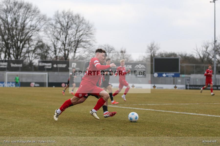 sport, action, SGE, Regionalliga Südwest, Regionalliga Bayern, Regional-FS, Fussball, FWK, FC Würzburger Kickers, Eintracht Frankfurt U21, Dreieich-Sprendlingen, BFV, Ahorn Camp Sportpark, 07.02.2025 - Bild-ID: 2464148