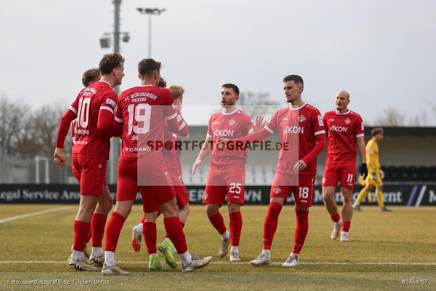 sport, action, SGE, Regionalliga Südwest, Regionalliga Bayern, Regional-FS, Fussball, FWK, FC Würzburger Kickers, Eintracht Frankfurt U21, Dreieich-Sprendlingen, BFV, Ahorn Camp Sportpark, 07.02.2025 - Bild-ID: 2464157
