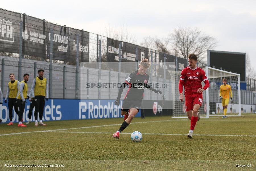 sport, action, SGE, Regionalliga Südwest, Regionalliga Bayern, Regional-FS, Fussball, FWK, FC Würzburger Kickers, Eintracht Frankfurt U21, Dreieich-Sprendlingen, BFV, Ahorn Camp Sportpark, 07.02.2025 - Bild-ID: 2464164 sport, action, SGE, Regionalliga Südwest, Regionalliga Bayern, Regional-FS, Fussball, FWK, FC Würzburger Kickers, Eintracht Frankfurt U21, Dreieich-Sprendlingen, BFV, Ahorn Camp Sportpark, 07.02.2025 - Bild-ID: 2464164