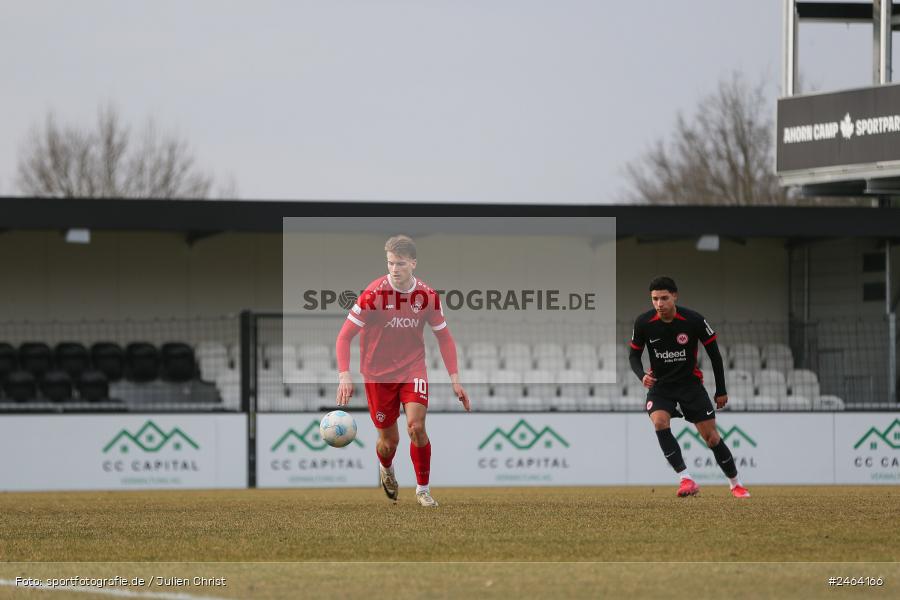 sport, action, SGE, Regionalliga Südwest, Regionalliga Bayern, Regional-FS, Fussball, FWK, FC Würzburger Kickers, Eintracht Frankfurt U21, Dreieich-Sprendlingen, BFV, Ahorn Camp Sportpark, 07.02.2025 - Bild-ID: 2464166 sport, action, SGE, Regionalliga Südwest, Regionalliga Bayern, Regional-FS, Fussball, FWK, FC Würzburger Kickers, Eintracht Frankfurt U21, Dreieich-Sprendlingen, BFV, Ahorn Camp Sportpark, 07.02.2025 - Bild-ID: 2464166