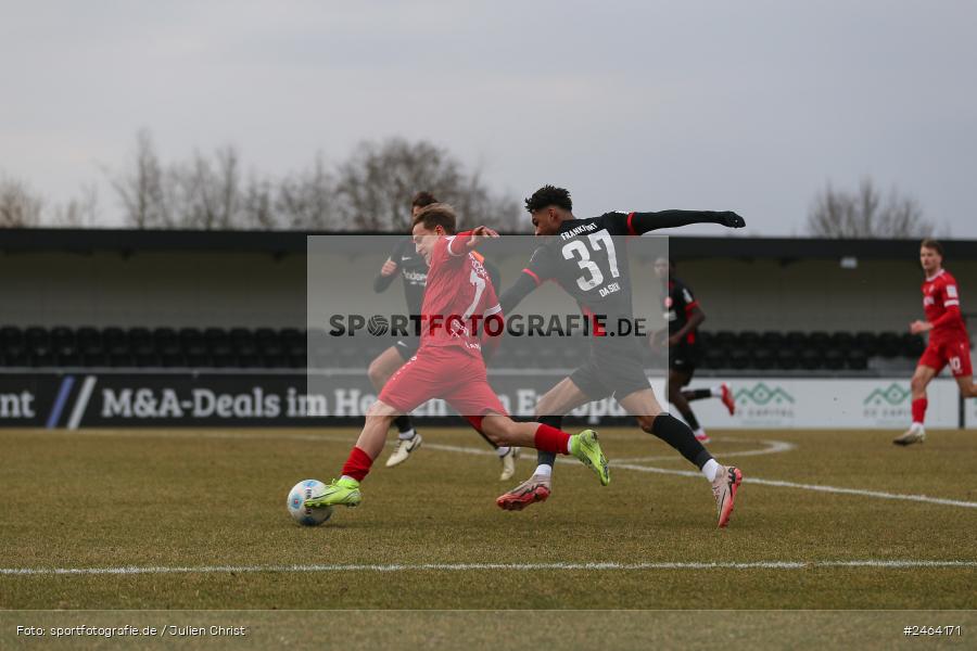 sport, action, SGE, Regionalliga Südwest, Regionalliga Bayern, Regional-FS, Fussball, FWK, FC Würzburger Kickers, Eintracht Frankfurt U21, Dreieich-Sprendlingen, BFV, Ahorn Camp Sportpark, 07.02.2025 - Bild-ID: 2464171 sport, action, SGE, Regionalliga Südwest, Regionalliga Bayern, Regional-FS, Fussball, FWK, FC Würzburger Kickers, Eintracht Frankfurt U21, Dreieich-Sprendlingen, BFV, Ahorn Camp Sportpark, 07.02.2025 - Bild-ID: 2464171