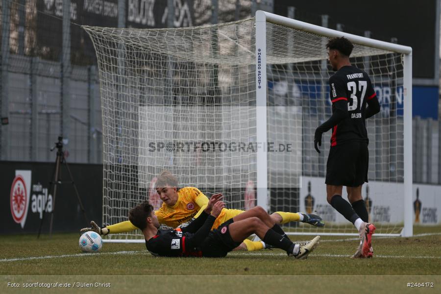 sport, action, SGE, Regionalliga Südwest, Regionalliga Bayern, Regional-FS, Fussball, FWK, FC Würzburger Kickers, Eintracht Frankfurt U21, Dreieich-Sprendlingen, BFV, Ahorn Camp Sportpark, 07.02.2025 - Bild-ID: 2464172 sport, action, SGE, Regionalliga Südwest, Regionalliga Bayern, Regional-FS, Fussball, FWK, FC Würzburger Kickers, Eintracht Frankfurt U21, Dreieich-Sprendlingen, BFV, Ahorn Camp Sportpark, 07.02.2025 - Bild-ID: 2464172
