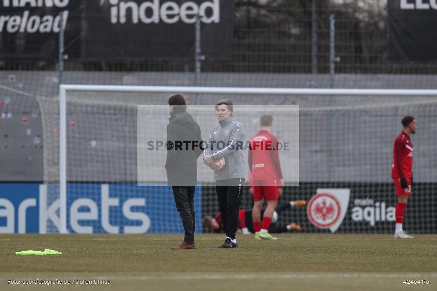 sport, action, SGE, Regionalliga Südwest, Regionalliga Bayern, Regional-FS, Fussball, FWK, FC Würzburger Kickers, Eintracht Frankfurt U21, Dreieich-Sprendlingen, BFV, Ahorn Camp Sportpark, 07.02.2025 - Bild-ID: 2464176