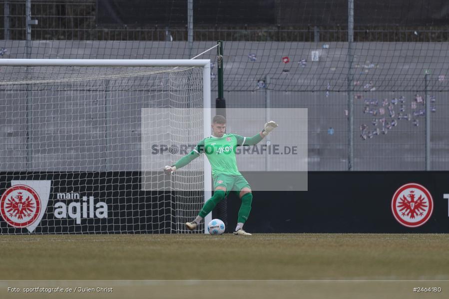 sport, action, SGE, Regionalliga Südwest, Regionalliga Bayern, Regional-FS, Fussball, FWK, FC Würzburger Kickers, Eintracht Frankfurt U21, Dreieich-Sprendlingen, BFV, Ahorn Camp Sportpark, 07.02.2025 - Bild-ID: 2464180