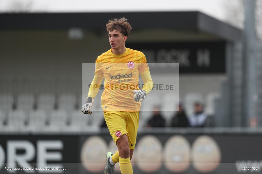 sport, action, SGE, Regionalliga Südwest, Regionalliga Bayern, Regional-FS, Fussball, FWK, FC Würzburger Kickers, Eintracht Frankfurt U21, Dreieich-Sprendlingen, BFV, Ahorn Camp Sportpark, 07.02.2025 - Bild-ID: 2464186