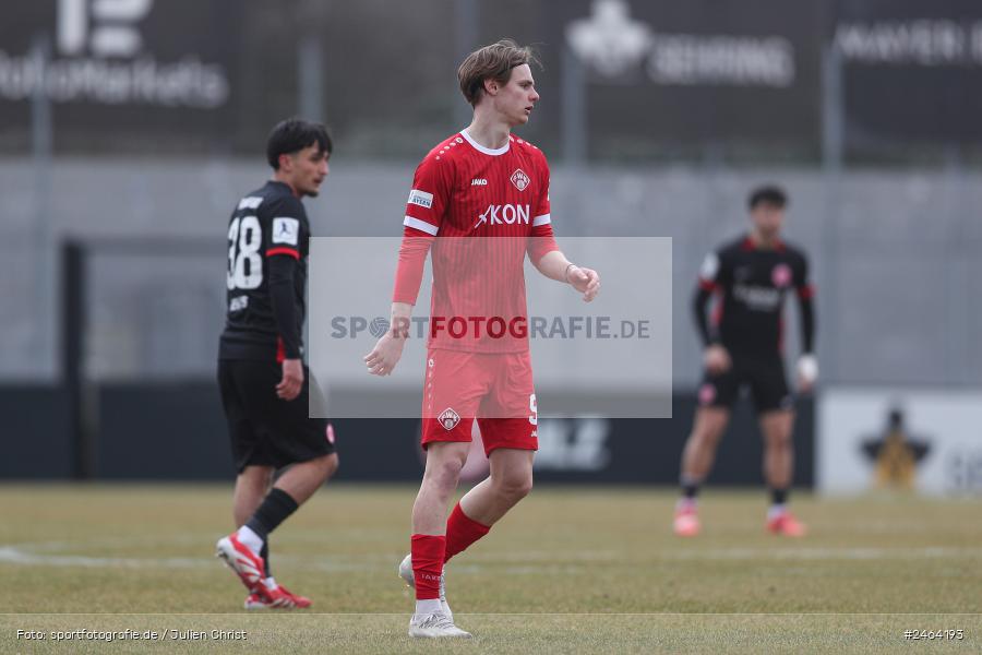 sport, action, SGE, Regionalliga Südwest, Regionalliga Bayern, Regional-FS, Fussball, FWK, FC Würzburger Kickers, Eintracht Frankfurt U21, Dreieich-Sprendlingen, BFV, Ahorn Camp Sportpark, 07.02.2025 - Bild-ID: 2464193