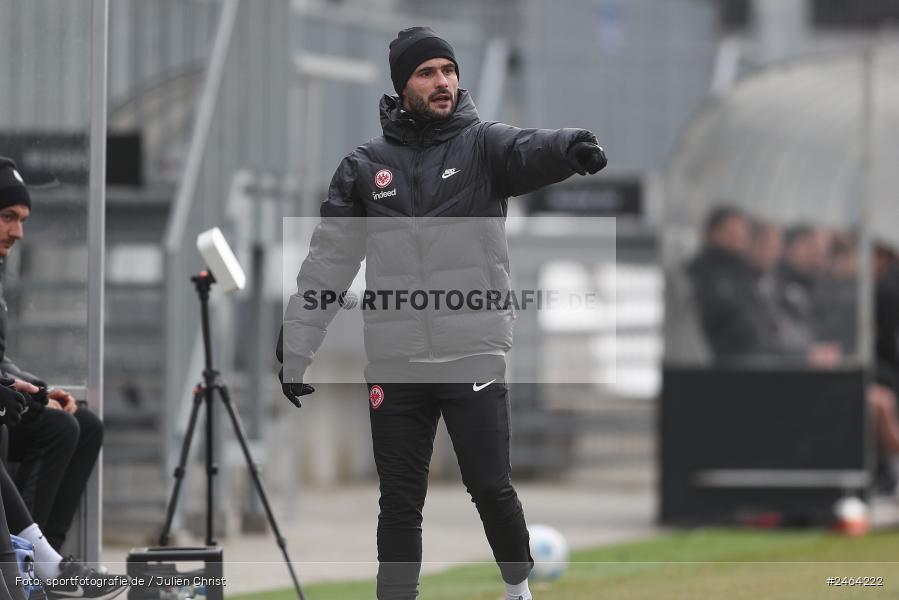 sport, action, SGE, Regionalliga Südwest, Regionalliga Bayern, Regional-FS, Fussball, FWK, FC Würzburger Kickers, Eintracht Frankfurt U21, Dreieich-Sprendlingen, BFV, Ahorn Camp Sportpark, 07.02.2025 - Bild-ID: 2464222 sport, action, SGE, Regionalliga Südwest, Regionalliga Bayern, Regional-FS, Fussball, FWK, FC Würzburger Kickers, Eintracht Frankfurt U21, Dreieich-Sprendlingen, BFV, Ahorn Camp Sportpark, 07.02.2025 - Bild-ID: 2464222