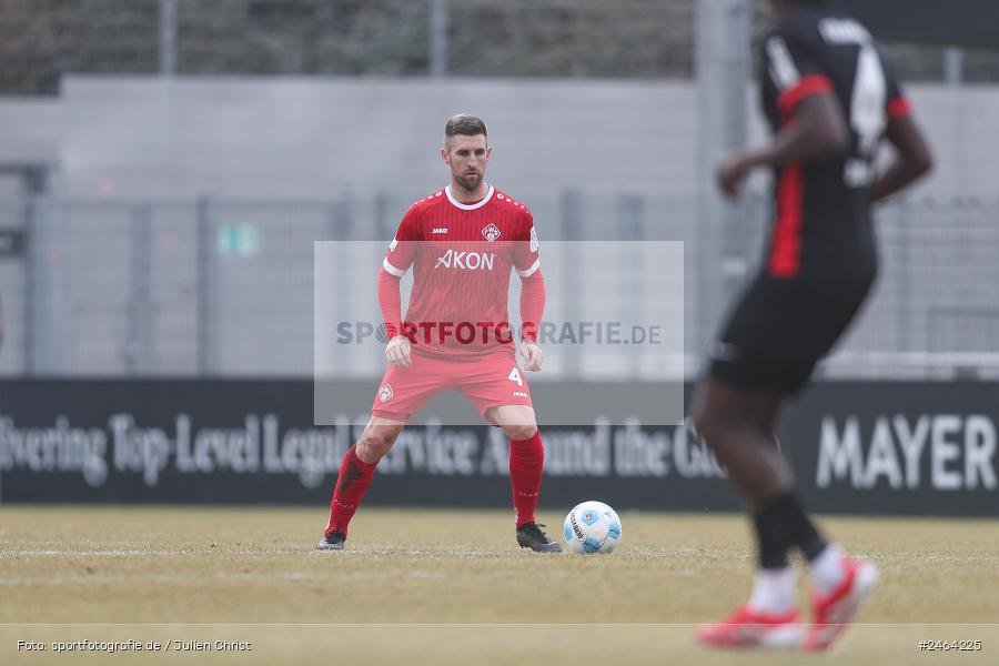 sport, action, SGE, Regionalliga Südwest, Regionalliga Bayern, Regional-FS, Fussball, FWK, FC Würzburger Kickers, Eintracht Frankfurt U21, Dreieich-Sprendlingen, BFV, Ahorn Camp Sportpark, 07.02.2025 - Bild-ID: 2464225