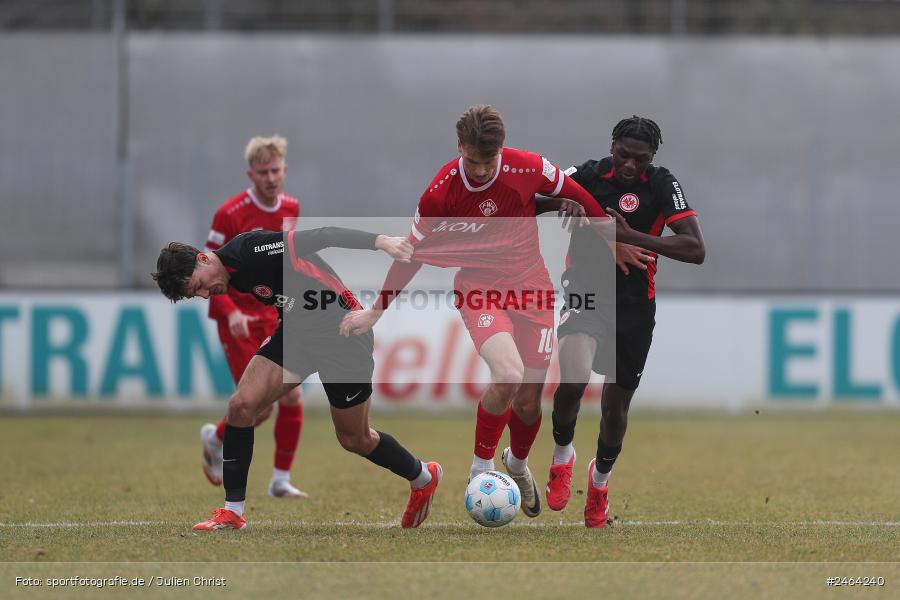 sport, action, SGE, Regionalliga Südwest, Regionalliga Bayern, Regional-FS, Fussball, FWK, FC Würzburger Kickers, Eintracht Frankfurt U21, Dreieich-Sprendlingen, BFV, Ahorn Camp Sportpark, 07.02.2025 - Bild-ID: 2464240 sport, action, SGE, Regionalliga Südwest, Regionalliga Bayern, Regional-FS, Fussball, FWK, FC Würzburger Kickers, Eintracht Frankfurt U21, Dreieich-Sprendlingen, BFV, Ahorn Camp Sportpark, 07.02.2025 - Bild-ID: 2464240