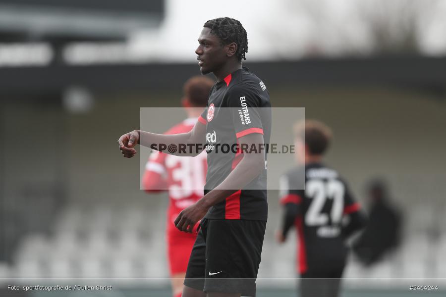 sport, action, SGE, Regionalliga Südwest, Regionalliga Bayern, Regional-FS, Fussball, FWK, FC Würzburger Kickers, Eintracht Frankfurt U21, Dreieich-Sprendlingen, BFV, Ahorn Camp Sportpark, 07.02.2025 - Bild-ID: 2464244