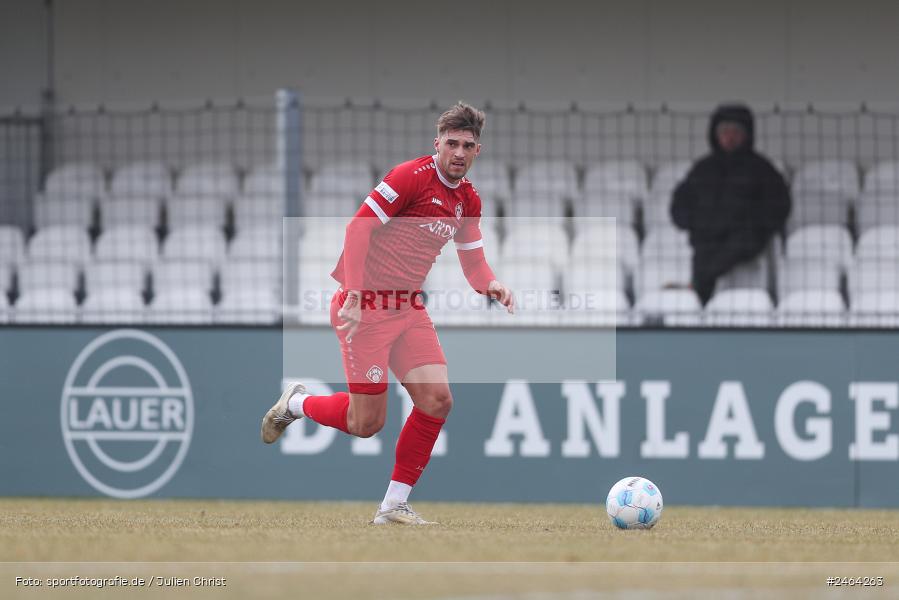 sport, action, SGE, Regionalliga Südwest, Regionalliga Bayern, Regional-FS, Fussball, FWK, FC Würzburger Kickers, Eintracht Frankfurt U21, Dreieich-Sprendlingen, BFV, Ahorn Camp Sportpark, 07.02.2025 - Bild-ID: 2464263