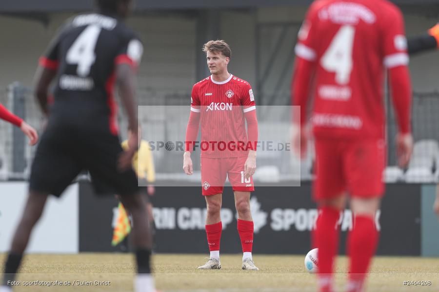 sport, action, SGE, Regionalliga Südwest, Regionalliga Bayern, Regional-FS, Fussball, FWK, FC Würzburger Kickers, Eintracht Frankfurt U21, Dreieich-Sprendlingen, BFV, Ahorn Camp Sportpark, 07.02.2025 - Bild-ID: 2464268