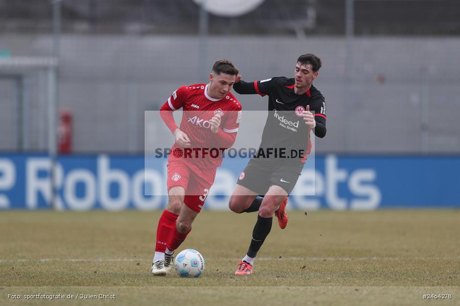 sport, action, SGE, Regionalliga Südwest, Regionalliga Bayern, Regional-FS, Fussball, FWK, FC Würzburger Kickers, Eintracht Frankfurt U21, Dreieich-Sprendlingen, BFV, Ahorn Camp Sportpark, 07.02.2025 - Bild-ID: 2464278 sport, action, SGE, Regionalliga Südwest, Regionalliga Bayern, Regional-FS, Fussball, FWK, FC Würzburger Kickers, Eintracht Frankfurt U21, Dreieich-Sprendlingen, BFV, Ahorn Camp Sportpark, 07.02.2025 - Bild-ID: 2464278