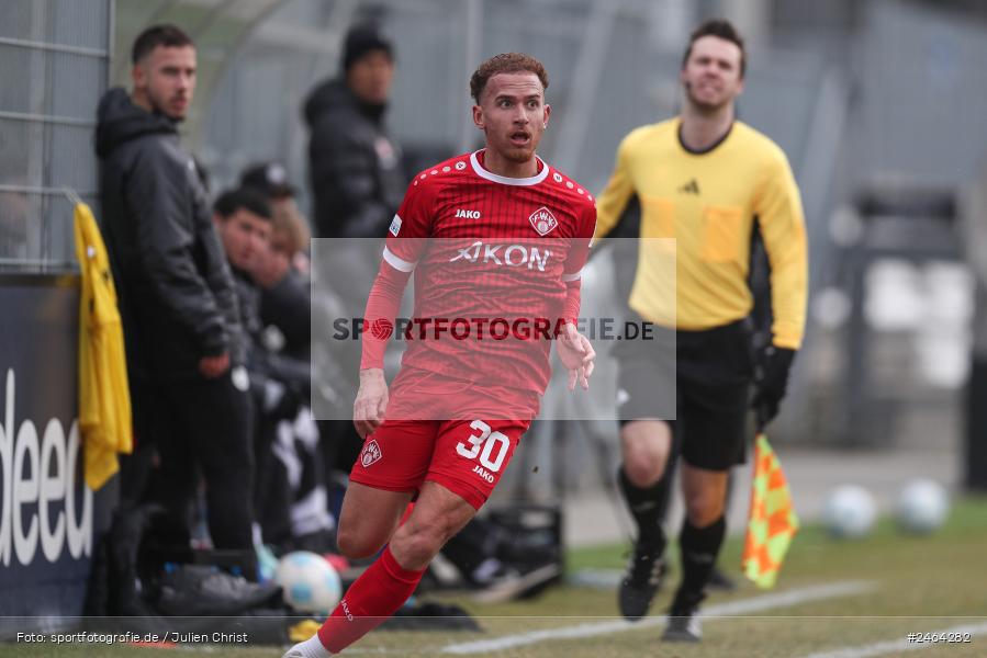 sport, action, SGE, Regionalliga Südwest, Regionalliga Bayern, Regional-FS, Fussball, FWK, FC Würzburger Kickers, Eintracht Frankfurt U21, Dreieich-Sprendlingen, BFV, Ahorn Camp Sportpark, 07.02.2025 - Bild-ID: 2464282