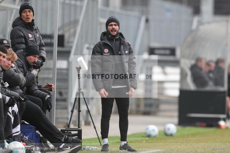 sport, action, SGE, Regionalliga Südwest, Regionalliga Bayern, Regional-FS, Fussball, FWK, FC Würzburger Kickers, Eintracht Frankfurt U21, Dreieich-Sprendlingen, BFV, Ahorn Camp Sportpark, 07.02.2025 - Bild-ID: 2464283 sport, action, SGE, Regionalliga Südwest, Regionalliga Bayern, Regional-FS, Fussball, FWK, FC Würzburger Kickers, Eintracht Frankfurt U21, Dreieich-Sprendlingen, BFV, Ahorn Camp Sportpark, 07.02.2025 - Bild-ID: 2464283