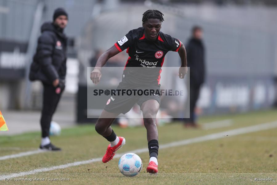 sport, action, SGE, Regionalliga Südwest, Regionalliga Bayern, Regional-FS, Fussball, FWK, FC Würzburger Kickers, Eintracht Frankfurt U21, Dreieich-Sprendlingen, BFV, Ahorn Camp Sportpark, 07.02.2025 - Bild-ID: 2464286 sport, action, SGE, Regionalliga Südwest, Regionalliga Bayern, Regional-FS, Fussball, FWK, FC Würzburger Kickers, Eintracht Frankfurt U21, Dreieich-Sprendlingen, BFV, Ahorn Camp Sportpark, 07.02.2025 - Bild-ID: 2464286