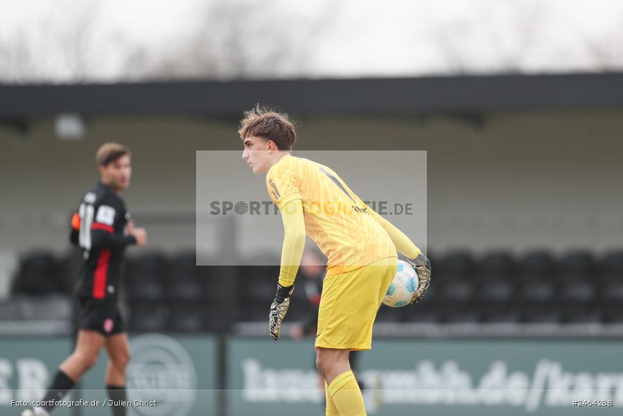sport, action, SGE, Regionalliga Südwest, Regionalliga Bayern, Regional-FS, Fussball, FWK, FC Würzburger Kickers, Eintracht Frankfurt U21, Dreieich-Sprendlingen, BFV, Ahorn Camp Sportpark, 07.02.2025 - Bild-ID: 2464288