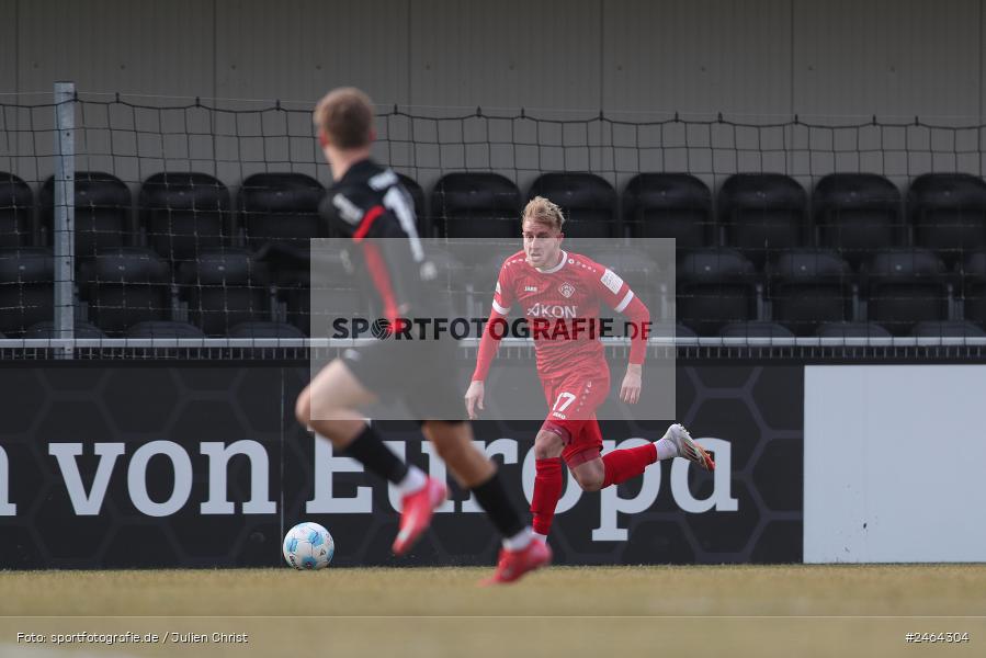 sport, action, SGE, Regionalliga Südwest, Regionalliga Bayern, Regional-FS, Fussball, FWK, FC Würzburger Kickers, Eintracht Frankfurt U21, Dreieich-Sprendlingen, BFV, Ahorn Camp Sportpark, 07.02.2025 - Bild-ID: 2464304