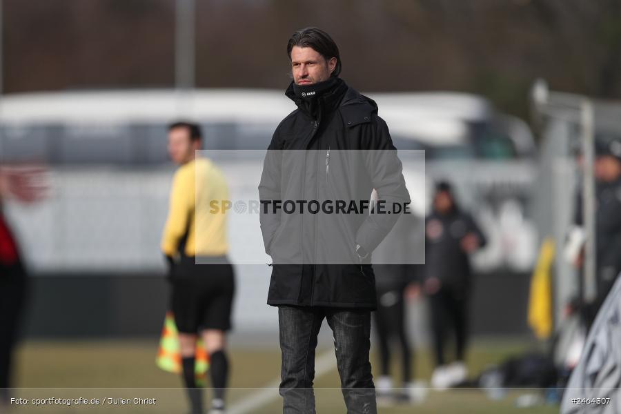sport, action, SGE, Regionalliga Südwest, Regionalliga Bayern, Regional-FS, Fussball, FWK, FC Würzburger Kickers, Eintracht Frankfurt U21, Dreieich-Sprendlingen, BFV, Ahorn Camp Sportpark, 07.02.2025 - Bild-ID: 2464307