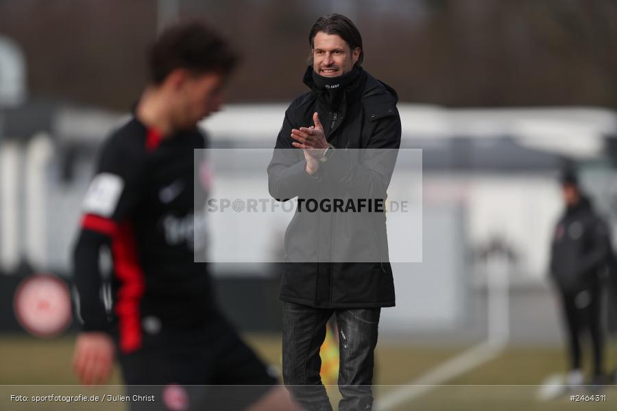 sport, action, SGE, Regionalliga Südwest, Regionalliga Bayern, Regional-FS, Fussball, FWK, FC Würzburger Kickers, Eintracht Frankfurt U21, Dreieich-Sprendlingen, BFV, Ahorn Camp Sportpark, 07.02.2025 - Bild-ID: 2464311
