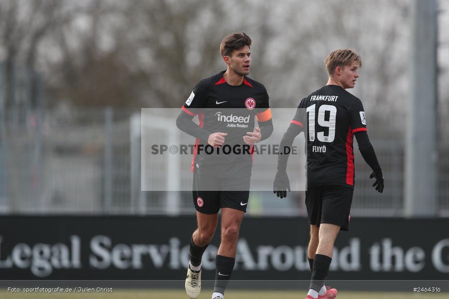 sport, action, SGE, Regionalliga Südwest, Regionalliga Bayern, Regional-FS, Fussball, FWK, FC Würzburger Kickers, Eintracht Frankfurt U21, Dreieich-Sprendlingen, BFV, Ahorn Camp Sportpark, 07.02.2025 - Bild-ID: 2464316 sport, action, SGE, Regionalliga Südwest, Regionalliga Bayern, Regional-FS, Fussball, FWK, FC Würzburger Kickers, Eintracht Frankfurt U21, Dreieich-Sprendlingen, BFV, Ahorn Camp Sportpark, 07.02.2025 - Bild-ID: 2464316