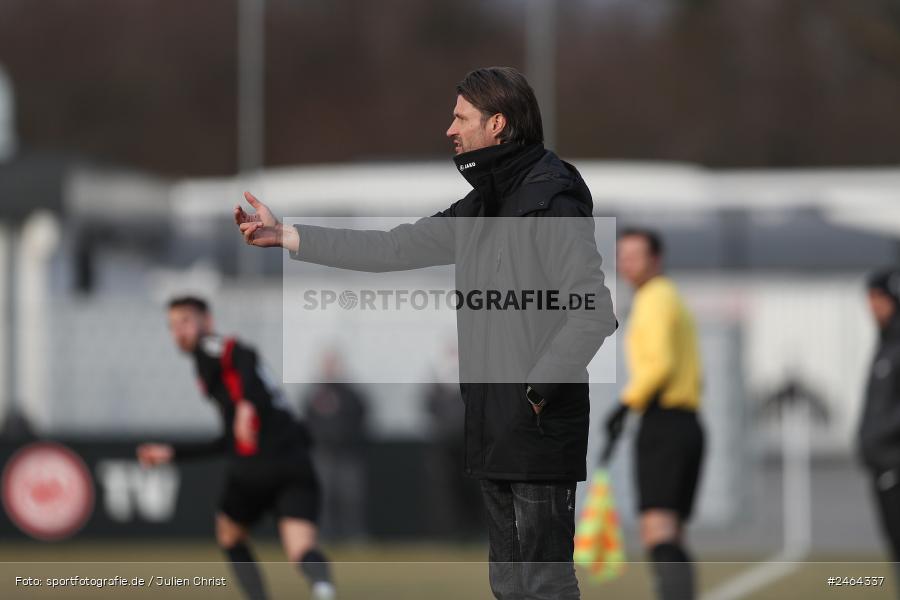 sport, action, SGE, Regionalliga Südwest, Regionalliga Bayern, Regional-FS, Fussball, FWK, FC Würzburger Kickers, Eintracht Frankfurt U21, Dreieich-Sprendlingen, BFV, Ahorn Camp Sportpark, 07.02.2025 - Bild-ID: 2464337