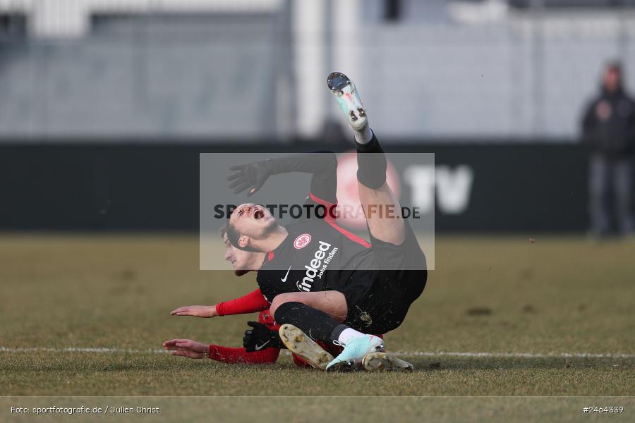 sport, action, SGE, Regionalliga Südwest, Regionalliga Bayern, Regional-FS, Fussball, FWK, FC Würzburger Kickers, Eintracht Frankfurt U21, Dreieich-Sprendlingen, BFV, Ahorn Camp Sportpark, 07.02.2025 - Bild-ID: 2464339