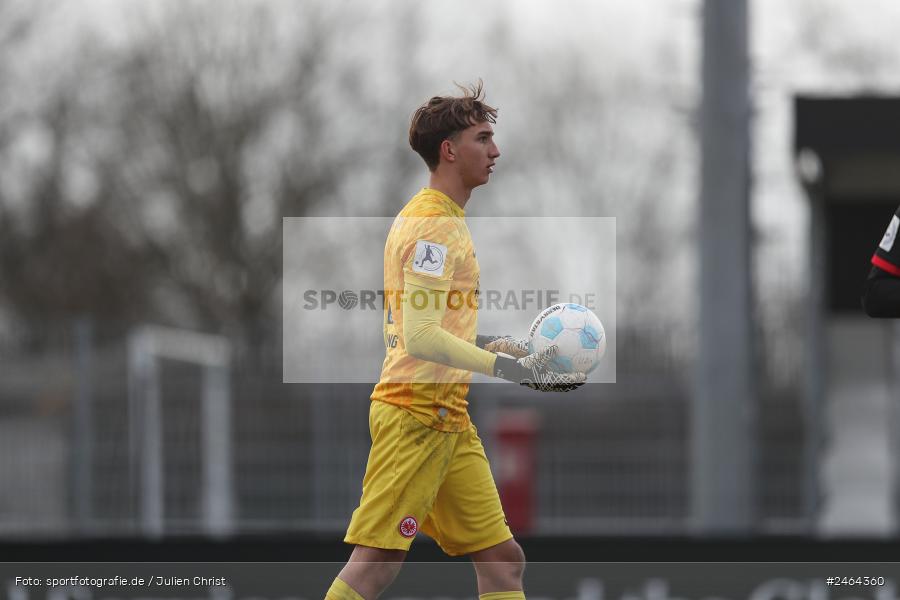 sport, action, SGE, Regionalliga Südwest, Regionalliga Bayern, Regional-FS, Fussball, FWK, FC Würzburger Kickers, Eintracht Frankfurt U21, Dreieich-Sprendlingen, BFV, Ahorn Camp Sportpark, 07.02.2025 - Bild-ID: 2464360