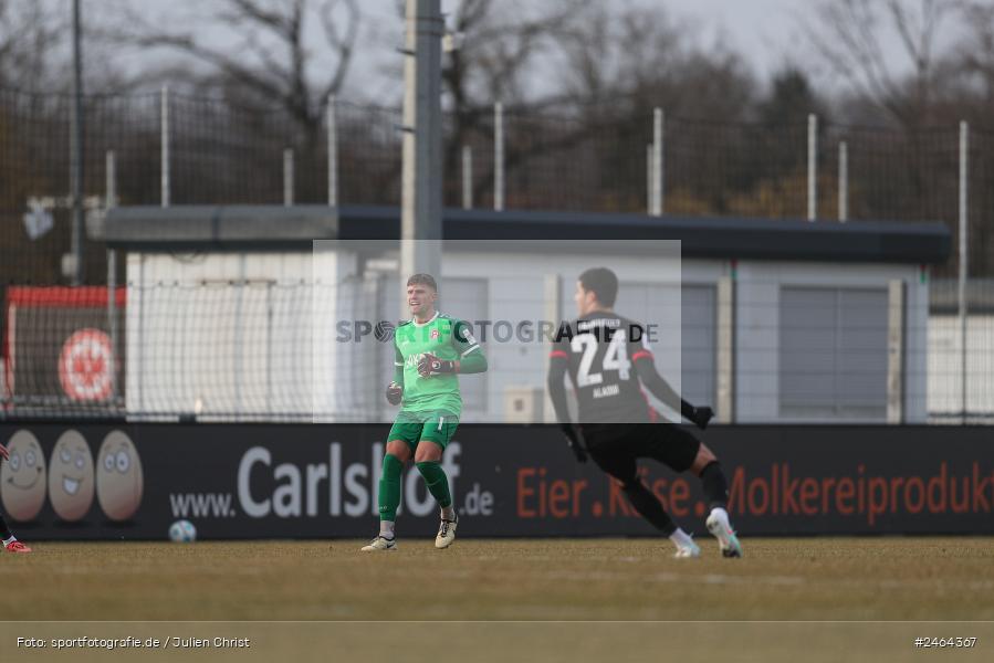 sport, action, SGE, Regionalliga Südwest, Regionalliga Bayern, Regional-FS, Fussball, FWK, FC Würzburger Kickers, Eintracht Frankfurt U21, Dreieich-Sprendlingen, BFV, Ahorn Camp Sportpark, 07.02.2025 - Bild-ID: 2464367 sport, action, SGE, Regionalliga Südwest, Regionalliga Bayern, Regional-FS, Fussball, FWK, FC Würzburger Kickers, Eintracht Frankfurt U21, Dreieich-Sprendlingen, BFV, Ahorn Camp Sportpark, 07.02.2025 - Bild-ID: 2464367