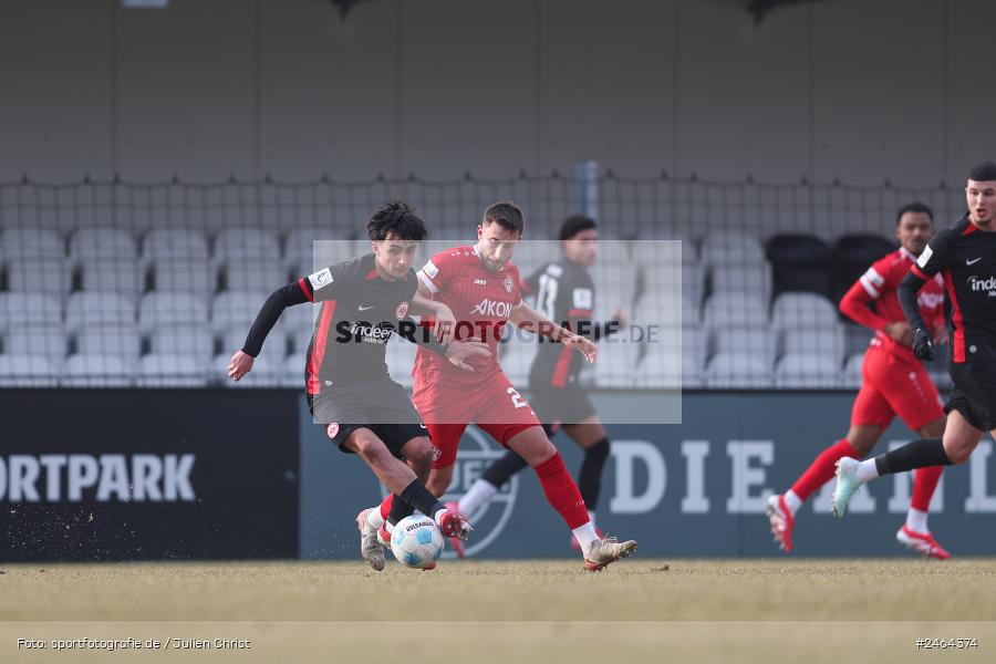 sport, action, SGE, Regionalliga Südwest, Regionalliga Bayern, Regional-FS, Fussball, FWK, FC Würzburger Kickers, Eintracht Frankfurt U21, Dreieich-Sprendlingen, BFV, Ahorn Camp Sportpark, 07.02.2025 - Bild-ID: 2464374 sport, action, SGE, Regionalliga Südwest, Regionalliga Bayern, Regional-FS, Fussball, FWK, FC Würzburger Kickers, Eintracht Frankfurt U21, Dreieich-Sprendlingen, BFV, Ahorn Camp Sportpark, 07.02.2025 - Bild-ID: 2464374