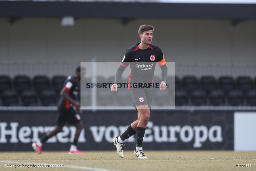 sport, action, SGE, Regionalliga Südwest, Regionalliga Bayern, Regional-FS, Fussball, FWK, FC Würzburger Kickers, Eintracht Frankfurt U21, Dreieich-Sprendlingen, BFV, Ahorn Camp Sportpark, 07.02.2025 - Bild-ID: 2464387 sport, action, SGE, Regionalliga Südwest, Regionalliga Bayern, Regional-FS, Fussball, FWK, FC Würzburger Kickers, Eintracht Frankfurt U21, Dreieich-Sprendlingen, BFV, Ahorn Camp Sportpark, 07.02.2025 - Bild-ID: 2464387
