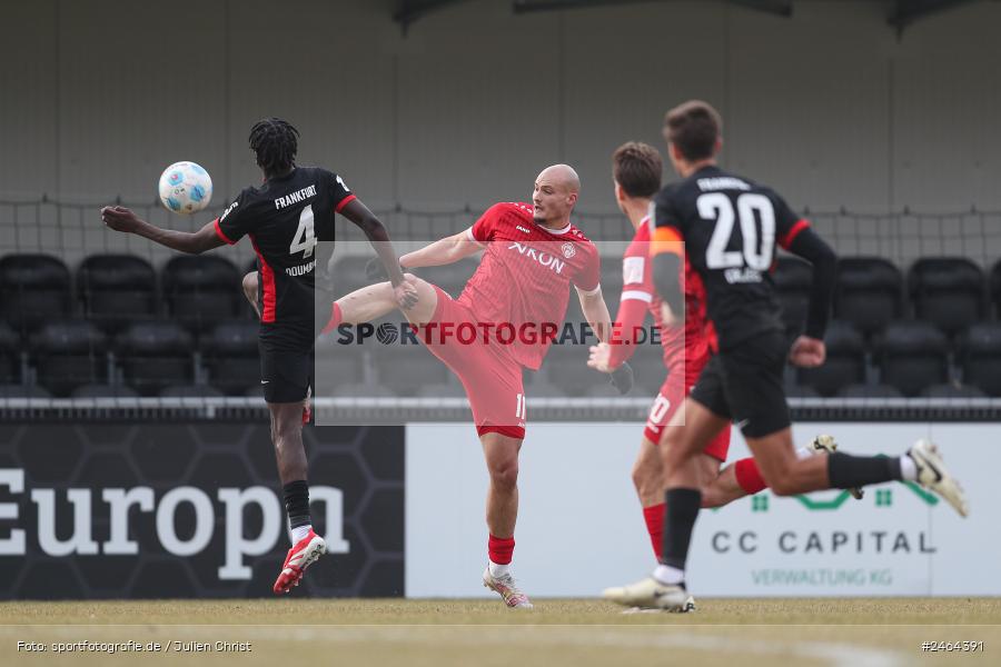sport, action, SGE, Regionalliga Südwest, Regionalliga Bayern, Regional-FS, Fussball, FWK, FC Würzburger Kickers, Eintracht Frankfurt U21, Dreieich-Sprendlingen, BFV, Ahorn Camp Sportpark, 07.02.2025 - Bild-ID: 2464391 sport, action, SGE, Regionalliga Südwest, Regionalliga Bayern, Regional-FS, Fussball, FWK, FC Würzburger Kickers, Eintracht Frankfurt U21, Dreieich-Sprendlingen, BFV, Ahorn Camp Sportpark, 07.02.2025 - Bild-ID: 2464391