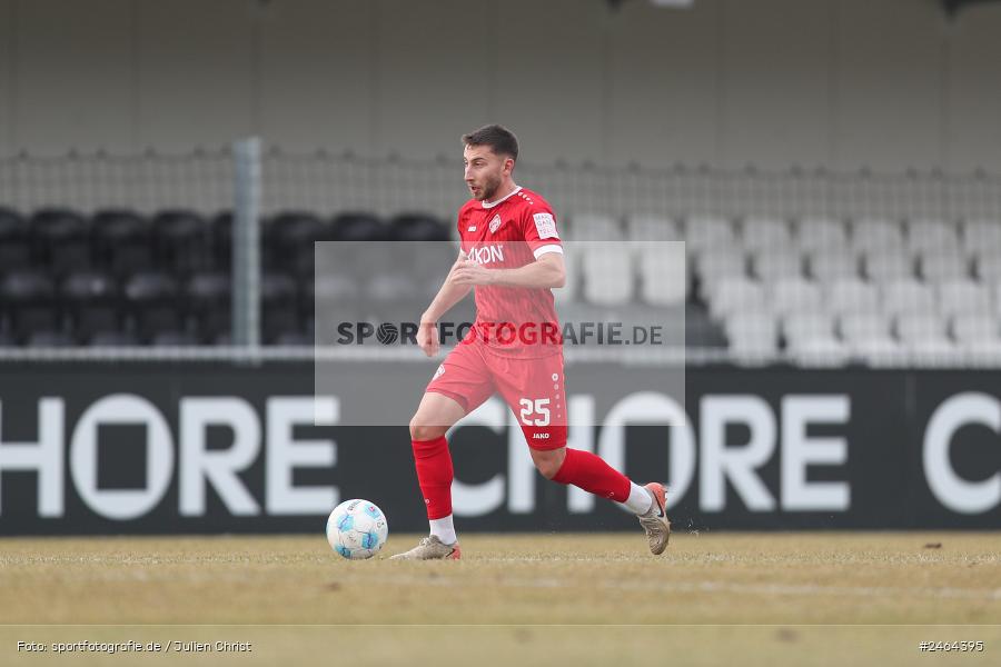 sport, action, SGE, Regionalliga Südwest, Regionalliga Bayern, Regional-FS, Fussball, FWK, FC Würzburger Kickers, Eintracht Frankfurt U21, Dreieich-Sprendlingen, BFV, Ahorn Camp Sportpark, 07.02.2025 - Bild-ID: 2464395