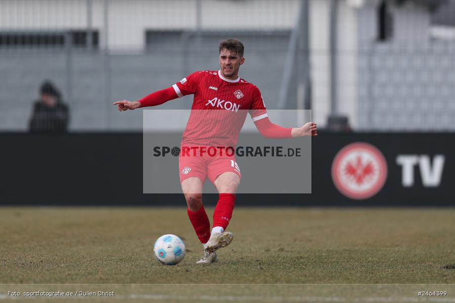sport, action, SGE, Regionalliga Südwest, Regionalliga Bayern, Regional-FS, Fussball, FWK, FC Würzburger Kickers, Eintracht Frankfurt U21, Dreieich-Sprendlingen, BFV, Ahorn Camp Sportpark, 07.02.2025 - Bild-ID: 2464399 sport, action, SGE, Regionalliga Südwest, Regionalliga Bayern, Regional-FS, Fussball, FWK, FC Würzburger Kickers, Eintracht Frankfurt U21, Dreieich-Sprendlingen, BFV, Ahorn Camp Sportpark, 07.02.2025 - Bild-ID: 2464399