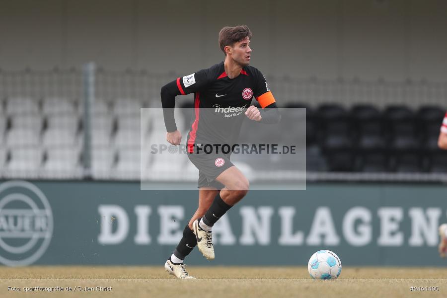 sport, action, SGE, Regionalliga Südwest, Regionalliga Bayern, Regional-FS, Fussball, FWK, FC Würzburger Kickers, Eintracht Frankfurt U21, Dreieich-Sprendlingen, BFV, Ahorn Camp Sportpark, 07.02.2025 - Bild-ID: 2464400 sport, action, SGE, Regionalliga Südwest, Regionalliga Bayern, Regional-FS, Fussball, FWK, FC Würzburger Kickers, Eintracht Frankfurt U21, Dreieich-Sprendlingen, BFV, Ahorn Camp Sportpark, 07.02.2025 - Bild-ID: 2464400