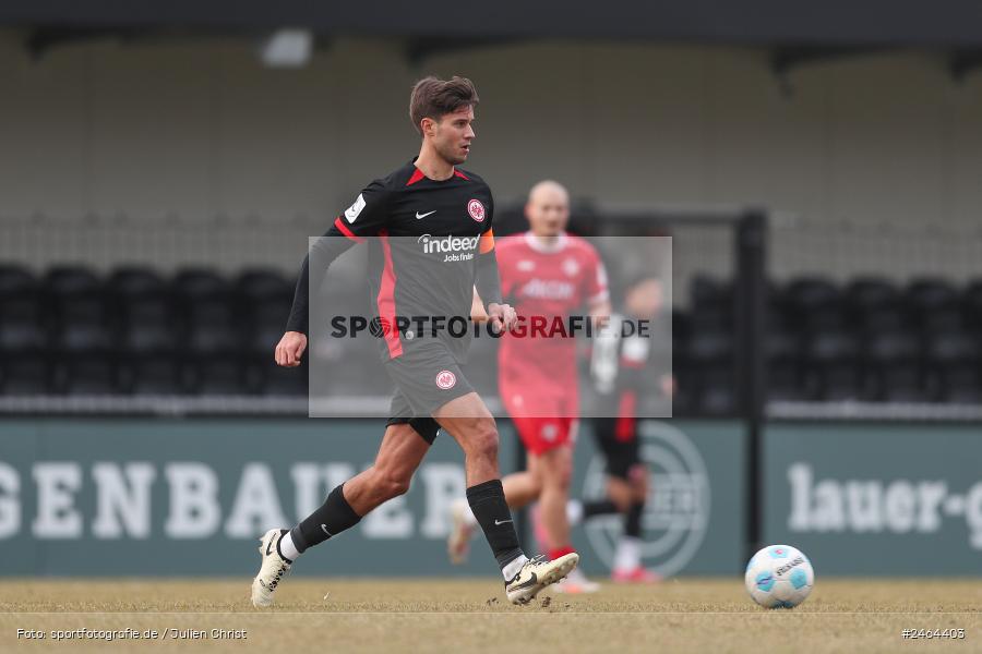 sport, action, SGE, Regionalliga Südwest, Regionalliga Bayern, Regional-FS, Fussball, FWK, FC Würzburger Kickers, Eintracht Frankfurt U21, Dreieich-Sprendlingen, BFV, Ahorn Camp Sportpark, 07.02.2025 - Bild-ID: 2464403 sport, action, SGE, Regionalliga Südwest, Regionalliga Bayern, Regional-FS, Fussball, FWK, FC Würzburger Kickers, Eintracht Frankfurt U21, Dreieich-Sprendlingen, BFV, Ahorn Camp Sportpark, 07.02.2025 - Bild-ID: 2464403