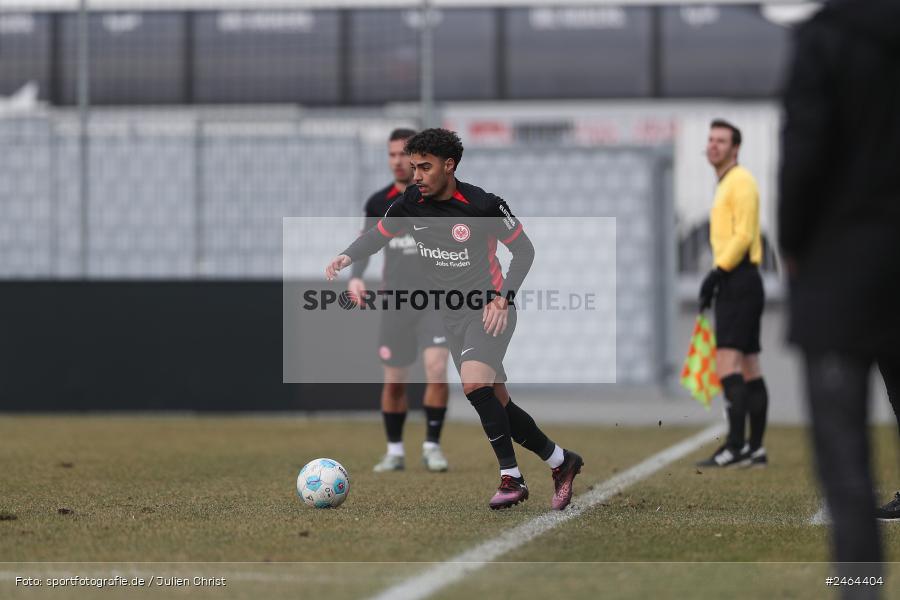 sport, action, SGE, Regionalliga Südwest, Regionalliga Bayern, Regional-FS, Fussball, FWK, FC Würzburger Kickers, Eintracht Frankfurt U21, Dreieich-Sprendlingen, BFV, Ahorn Camp Sportpark, 07.02.2025 - Bild-ID: 2464404 sport, action, SGE, Regionalliga Südwest, Regionalliga Bayern, Regional-FS, Fussball, FWK, FC Würzburger Kickers, Eintracht Frankfurt U21, Dreieich-Sprendlingen, BFV, Ahorn Camp Sportpark, 07.02.2025 - Bild-ID: 2464404
