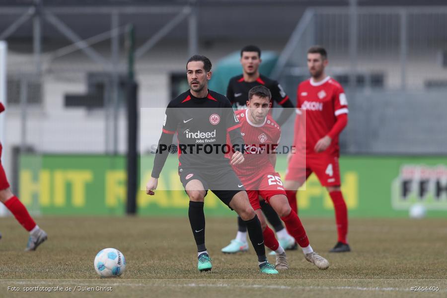 sport, action, SGE, Regionalliga Südwest, Regionalliga Bayern, Regional-FS, Fussball, FWK, FC Würzburger Kickers, Eintracht Frankfurt U21, Dreieich-Sprendlingen, BFV, Ahorn Camp Sportpark, 07.02.2025 - Bild-ID: 2464406 sport, action, SGE, Regionalliga Südwest, Regionalliga Bayern, Regional-FS, Fussball, FWK, FC Würzburger Kickers, Eintracht Frankfurt U21, Dreieich-Sprendlingen, BFV, Ahorn Camp Sportpark, 07.02.2025 - Bild-ID: 2464406
