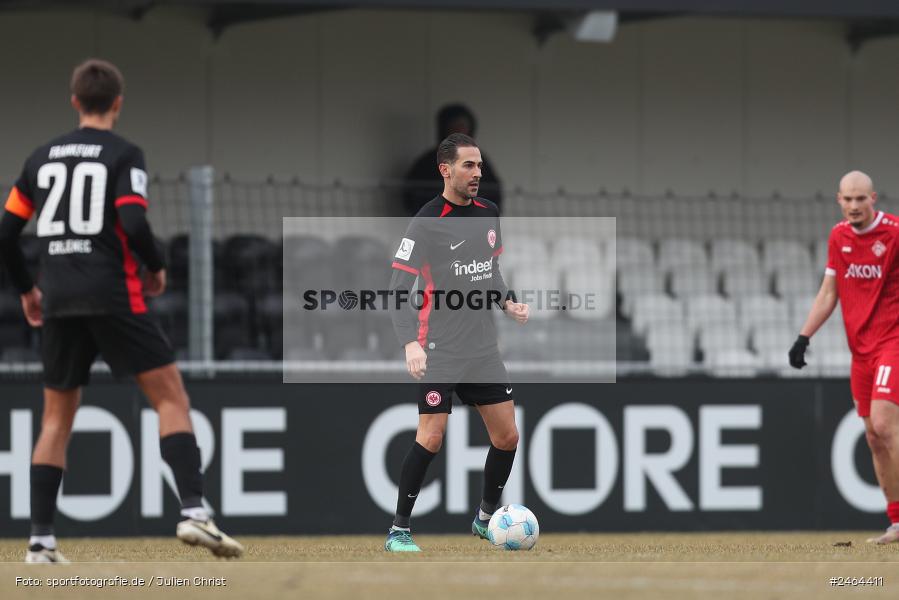 sport, action, SGE, Regionalliga Südwest, Regionalliga Bayern, Regional-FS, Fussball, FWK, FC Würzburger Kickers, Eintracht Frankfurt U21, Dreieich-Sprendlingen, BFV, Ahorn Camp Sportpark, 07.02.2025 - Bild-ID: 2464411 sport, action, SGE, Regionalliga Südwest, Regionalliga Bayern, Regional-FS, Fussball, FWK, FC Würzburger Kickers, Eintracht Frankfurt U21, Dreieich-Sprendlingen, BFV, Ahorn Camp Sportpark, 07.02.2025 - Bild-ID: 2464411