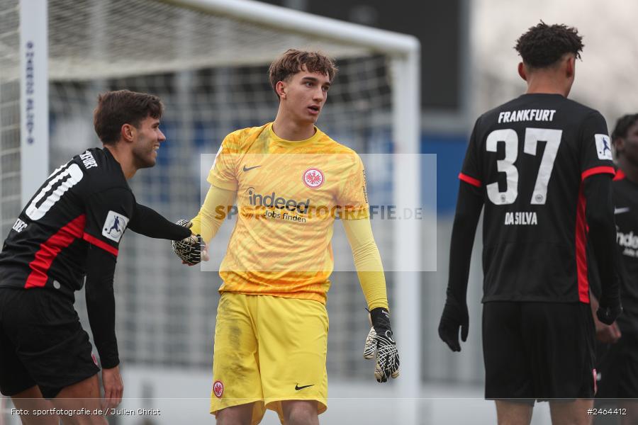 sport, action, SGE, Regionalliga Südwest, Regionalliga Bayern, Regional-FS, Fussball, FWK, FC Würzburger Kickers, Eintracht Frankfurt U21, Dreieich-Sprendlingen, BFV, Ahorn Camp Sportpark, 07.02.2025 - Bild-ID: 2464412 sport, action, SGE, Regionalliga Südwest, Regionalliga Bayern, Regional-FS, Fussball, FWK, FC Würzburger Kickers, Eintracht Frankfurt U21, Dreieich-Sprendlingen, BFV, Ahorn Camp Sportpark, 07.02.2025 - Bild-ID: 2464412